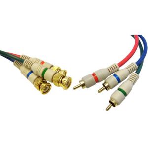 BNC To 3 RCA Video Component Cable